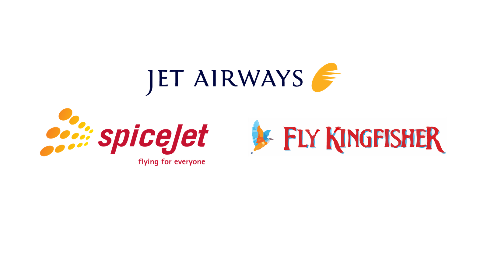 airlines jet airways spicejet kingfisher
