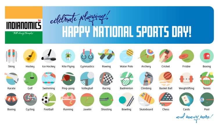 sports 2017 national day â€” India! Let's Indianomics celebrate Happy National Sports Day