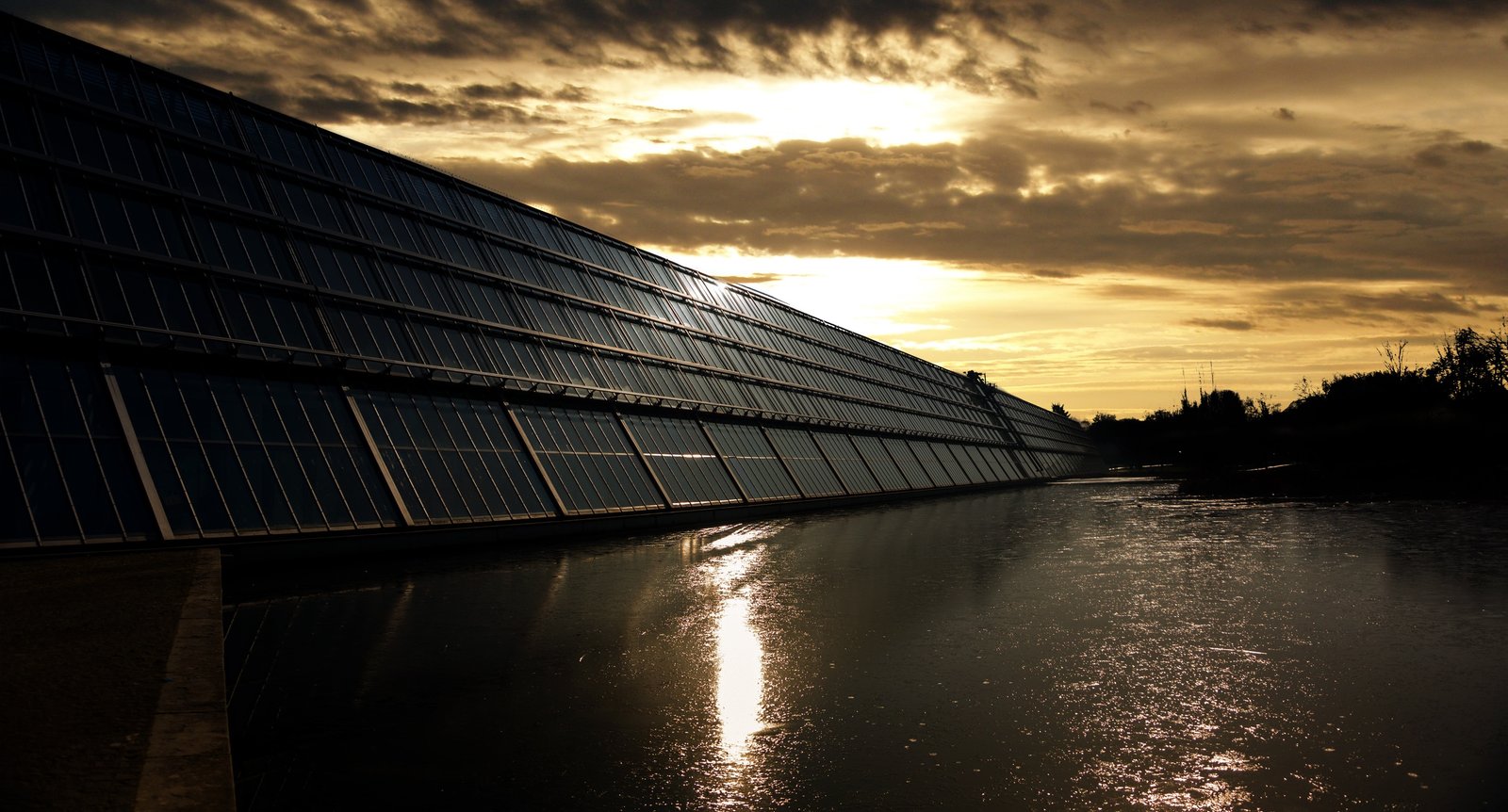 Solar Panels in rain