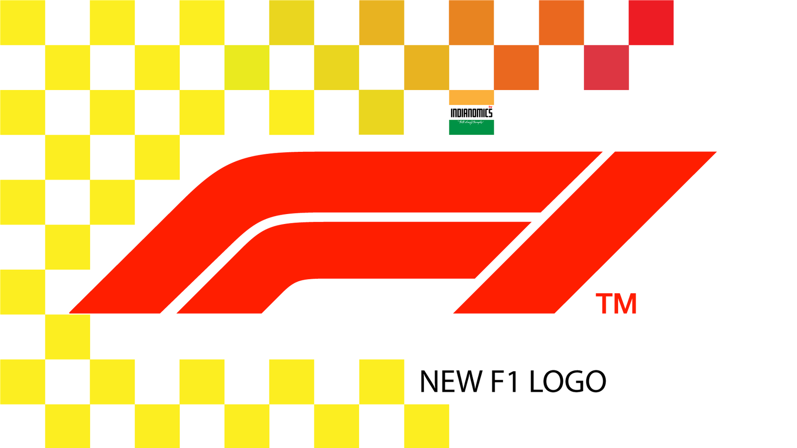 The new F1 logo unveiled at the end of Abu Dhabi Grand Prix, 2017