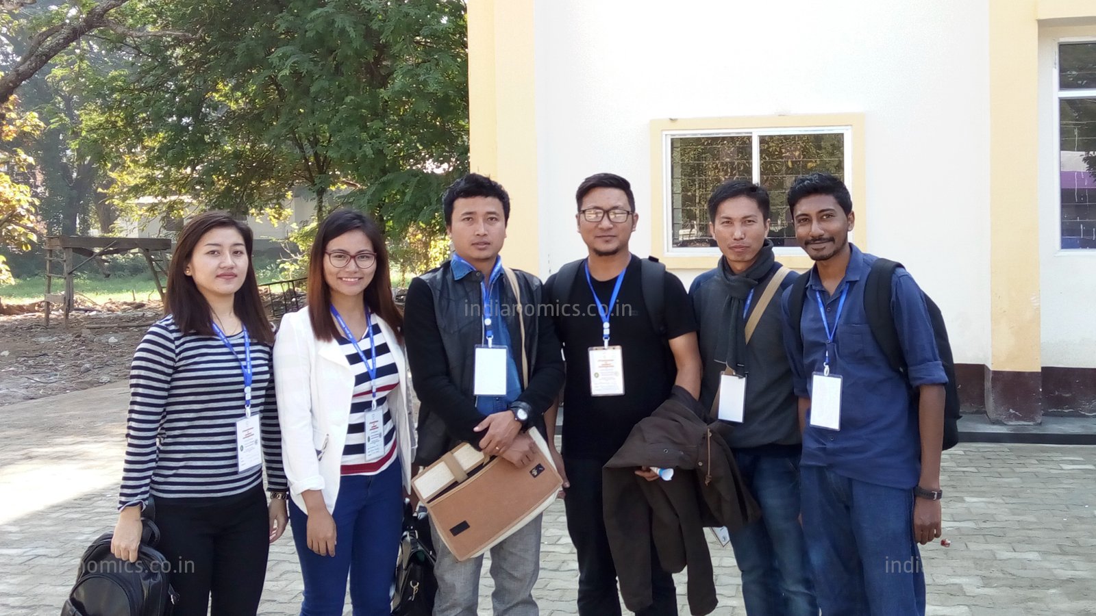 Vincent with his colleagues, University of Mizoram